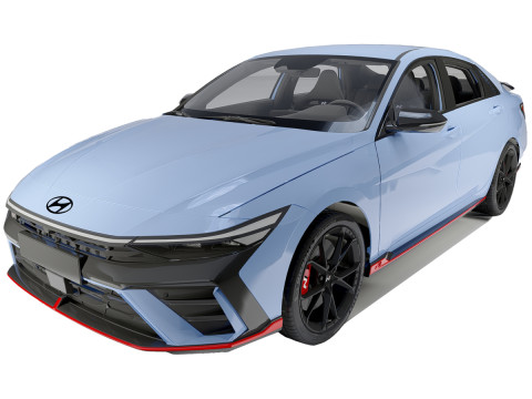 Hyundai Elantra N Facelift 2024 3D Model