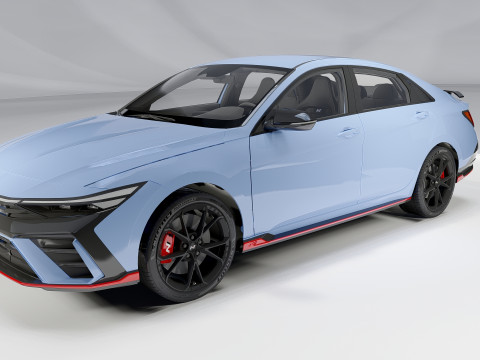 Hyundai Elantra N Facelift 2024 Model 3D