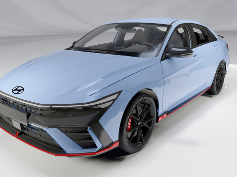 Hyundai Elantra N Facelift 2024 Model 3D
