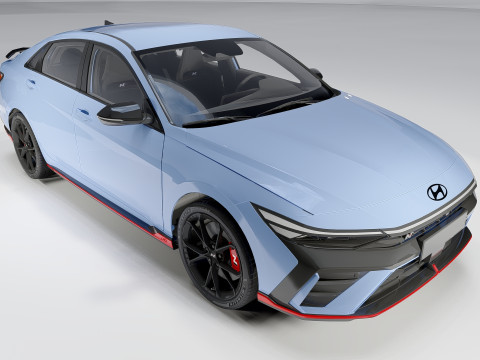 Hyundai Elantra N Facelift 2024 Model 3D