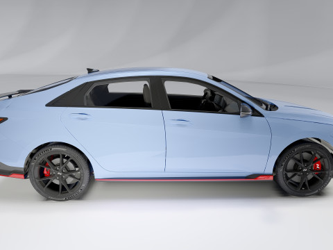 Hyundai Elantra N Facelift 2024 Model 3D