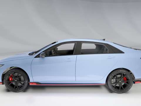Hyundai Elantra N Facelift 2024 Model 3D