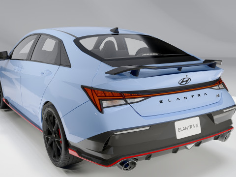 Hyundai Elantra N Facelift 2024 Model 3D