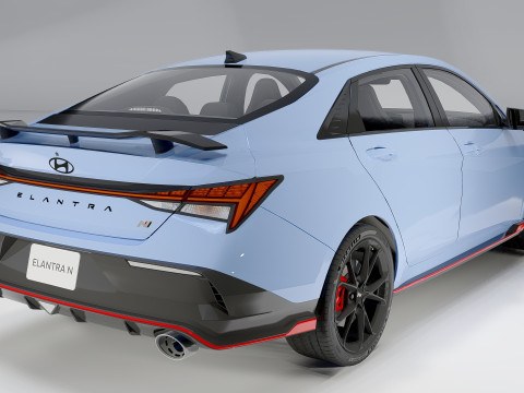 Hyundai Elantra N Facelift 2024 Model 3D