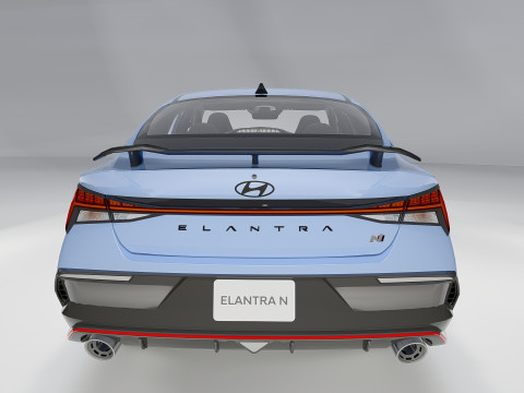 Hyundai Elantra N Facelift 2024 Model 3D