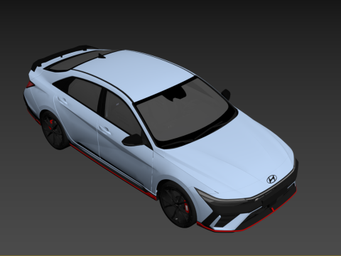 Hyundai Elantra N Facelift 2024 Model 3D