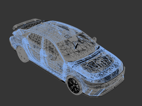 Hyundai Elantra N Facelift 2024 Model 3D