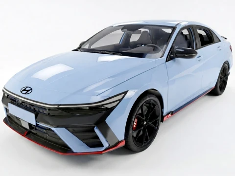 Hyundai Elantra N Facelift 2024 3D Model