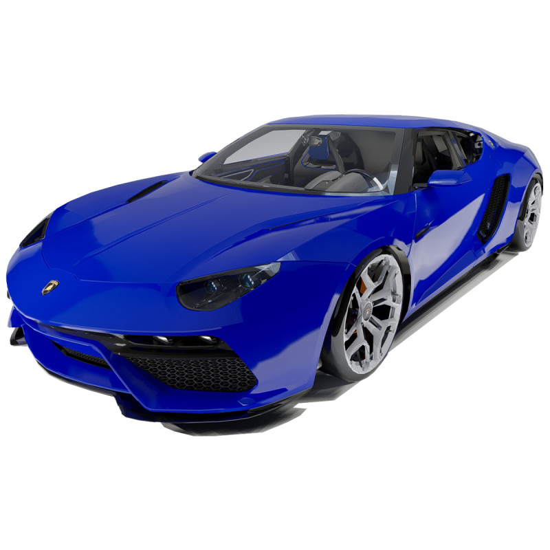 Lambo rghini Asterion LPI 3D Модель .c4d .max .obj .3ds .fbx .stl .blend 