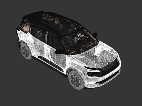 Citroen Aircross 2024 3D 模型