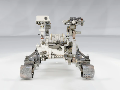 Curiosity Mars Rover Dusty 3D Model