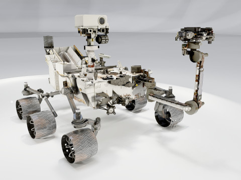 Curiosity Mars Rover Dusty Modèle 3D