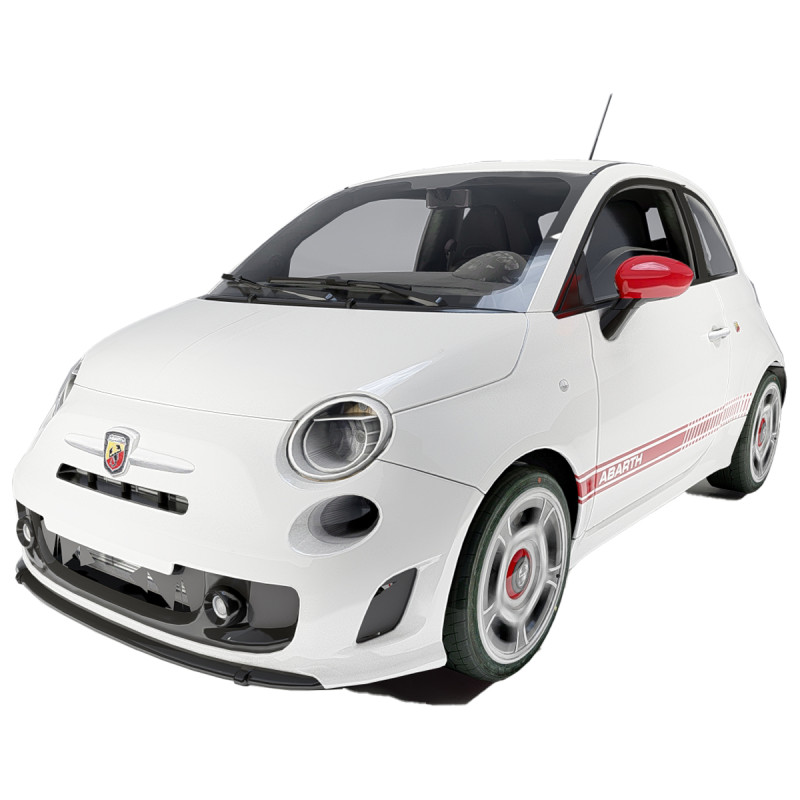 Fiat 500 Abarth Model 3D .c4d .max .obj .3ds .fbx .stl .blend