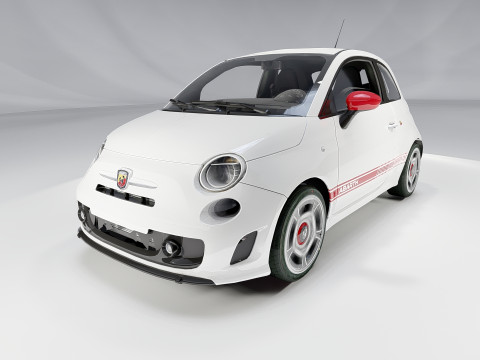 Fiat 500 Abarth Model 3D