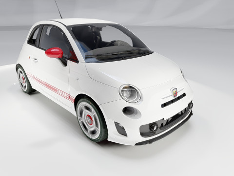 Fiat 500 Abarth Model 3D