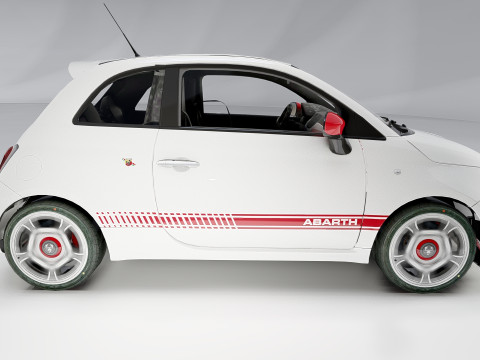 Fiat 500 Abarth Model 3D