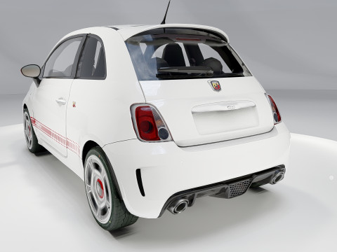 Fiat 500 Abarth Model 3D