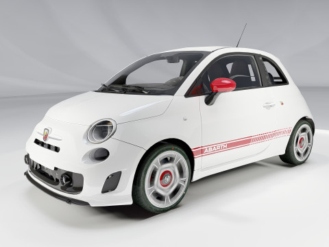 Fiat 500 Abarth Model 3D