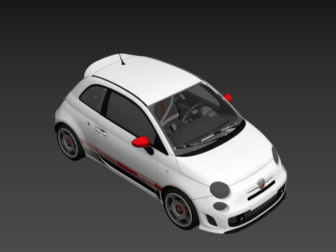 Fiat 500 Abarth Model 3D