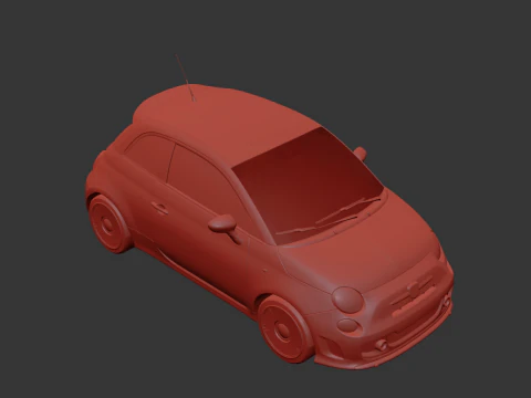 Fiat 500 Abarth 3D Model