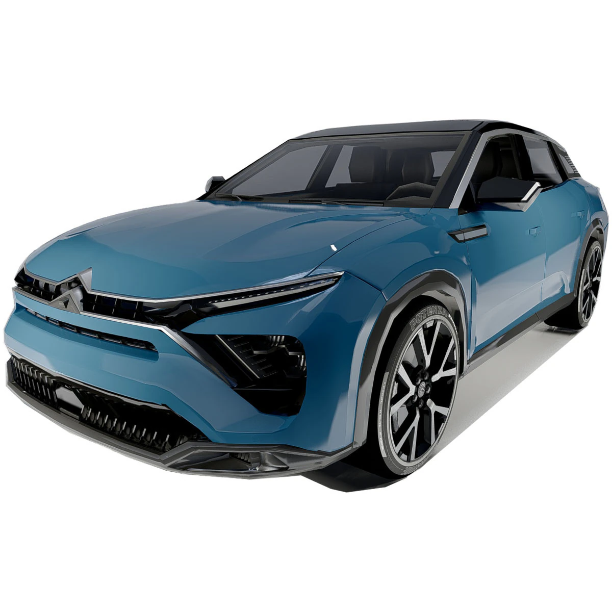 Citroen C5X 3D Model .c4d .max .obj .3ds .fbx .stl .blend 