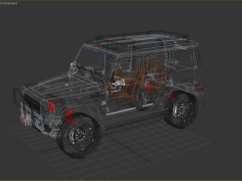 Mercedes G 500 AMG Brabus 3D Model