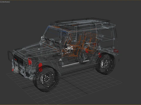 Mercedes G 500 AMG Brabus 3D Model
