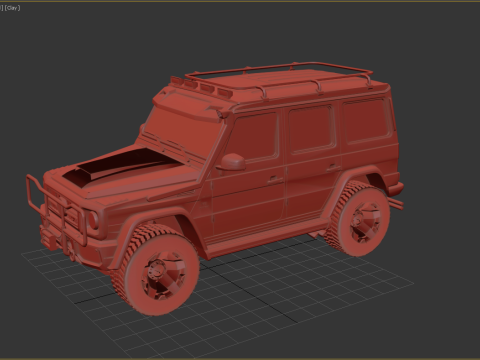Mercedes G 500 AMG Brabus 3D Model