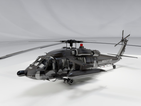Sikorsky Uh-60A Black Hawk Modelo 3D