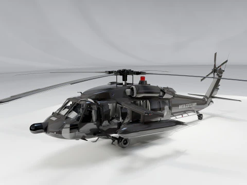 Sikorsky Uh-60A Black Hawk 3D Model