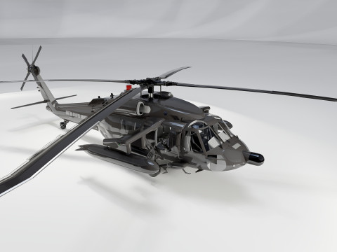 Sikorsky Uh-60A Black Hawk Modelo 3D
