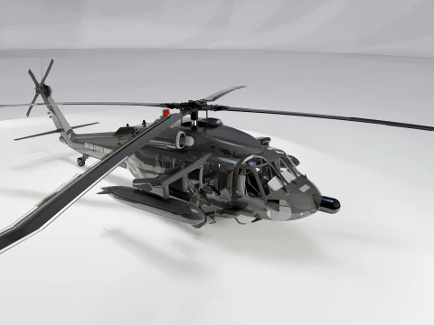 Sikorsky Uh-60A Black Hawk 3D Model