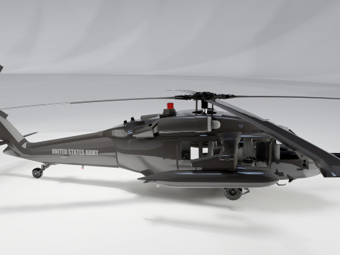 Sikorsky Uh-60A Black Hawk Modelo 3D