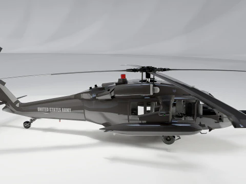 Sikorsky Uh-60A Black Hawk 3D Model
