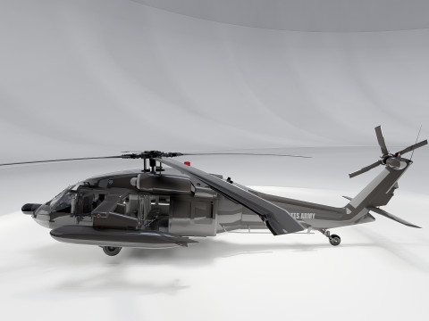 Sikorsky Uh-60A Black Hawk Modelo 3D