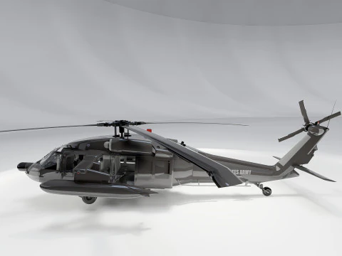 Sikorsky Uh-60A Black Hawk 3D Model
