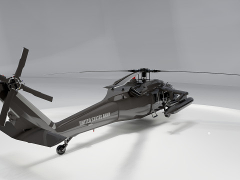 Sikorsky Uh-60A Black Hawk Modelo 3D