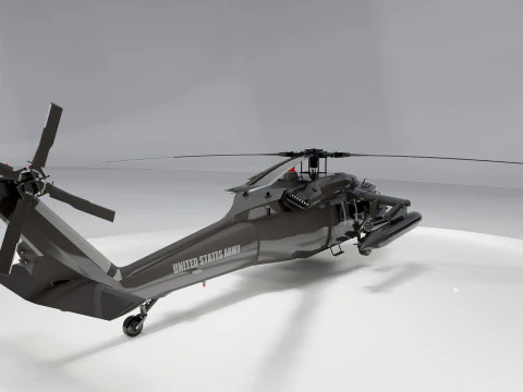 Sikorsky Uh-60A Black Hawk 3D Model