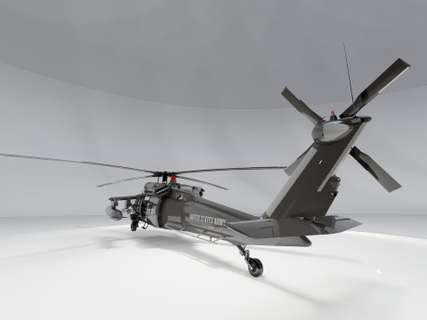 Sikorsky Uh-60A Black Hawk Modelo 3D