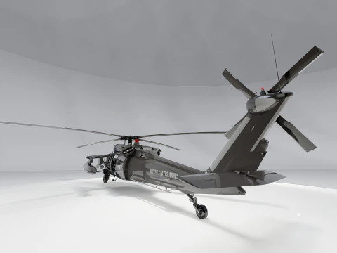 Sikorsky Uh-60A Black Hawk 3D Model