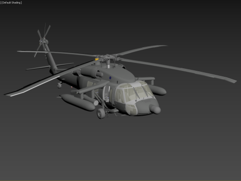 Sikorsky Uh-60A Black Hawk Modelo 3D