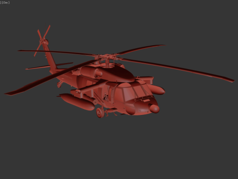 Sikorsky Uh-60A Black Hawk Modelo 3D
