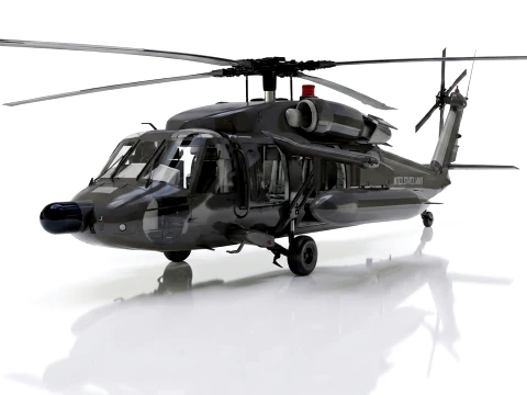 시코르스키 Uh-60A 블랙호크 3D 모델