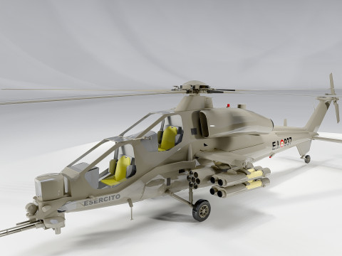 Agusta A 129 Mangusta Modello 3D