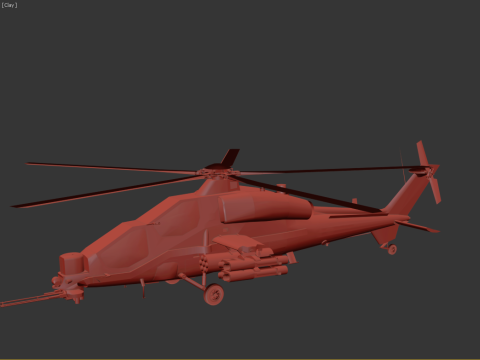 Agusta A 129 Mangusta Modello 3D