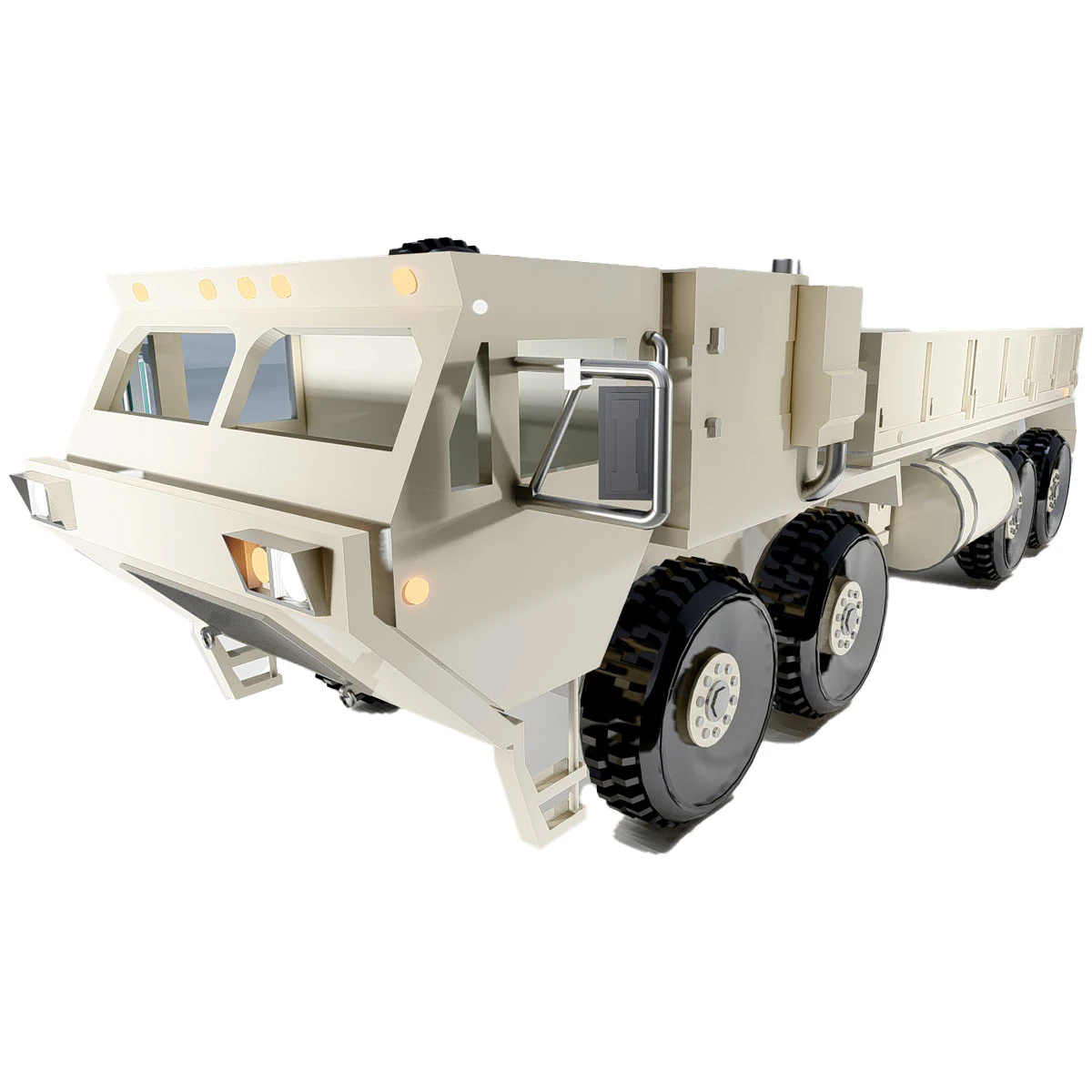 OshKosh LVSR M977 3D Model .c4d .max .obj .3ds .fbx .stl .blend 