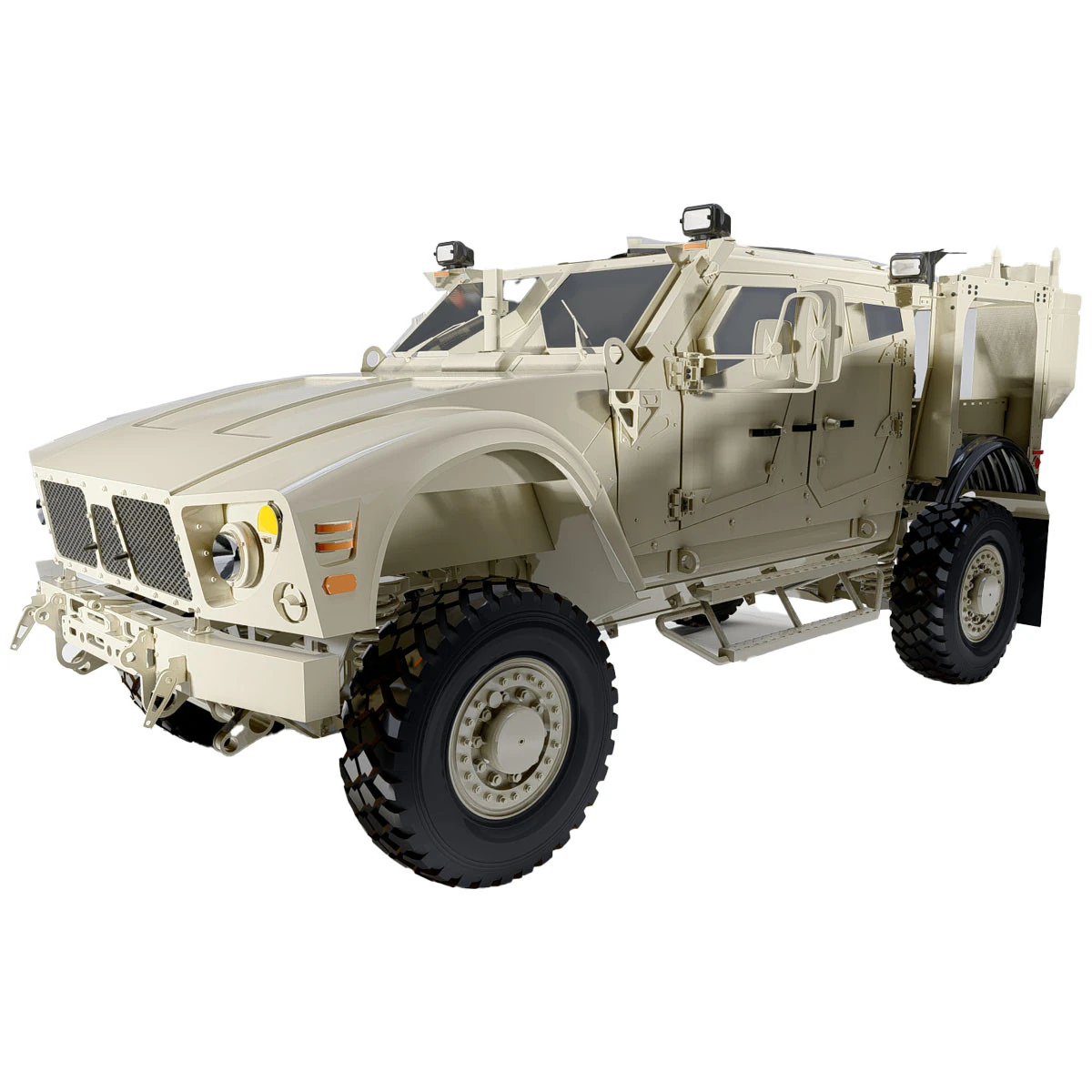 Oshkosh M-ATV 3D Model .c4d .max .obj .3ds .fbx .stl .blend 