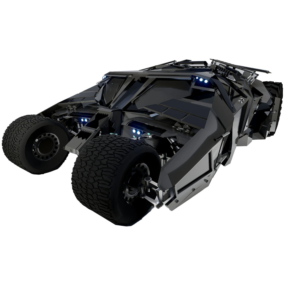 Batmobile 2005 3D Model .c4d .max .obj .3ds .fbx .stl .blend 