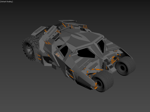 Batmobile 2005 Modelo 3D