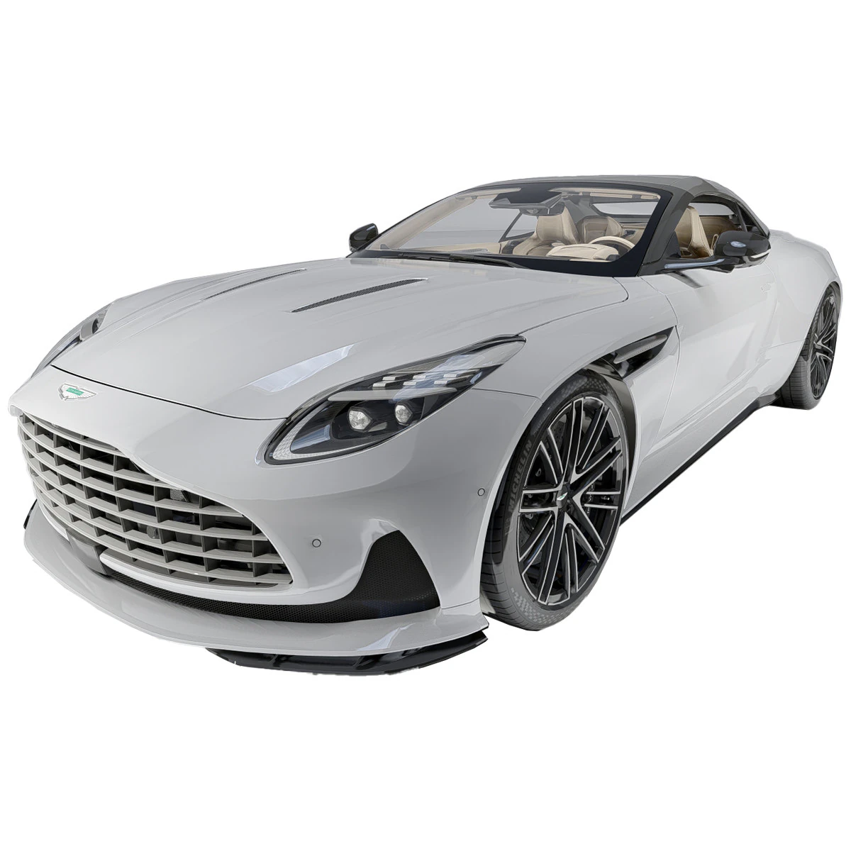 Aston Martin DB12 Volante 2024 Modello 3D .c4d .max .obj .3ds .fbx .stl .blend 